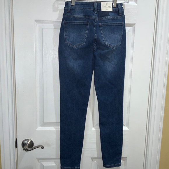 Soho NY&C Mid Waist skinny jeans Sz 1 body shaping new with tags dark wash - Picture 6 of 9
